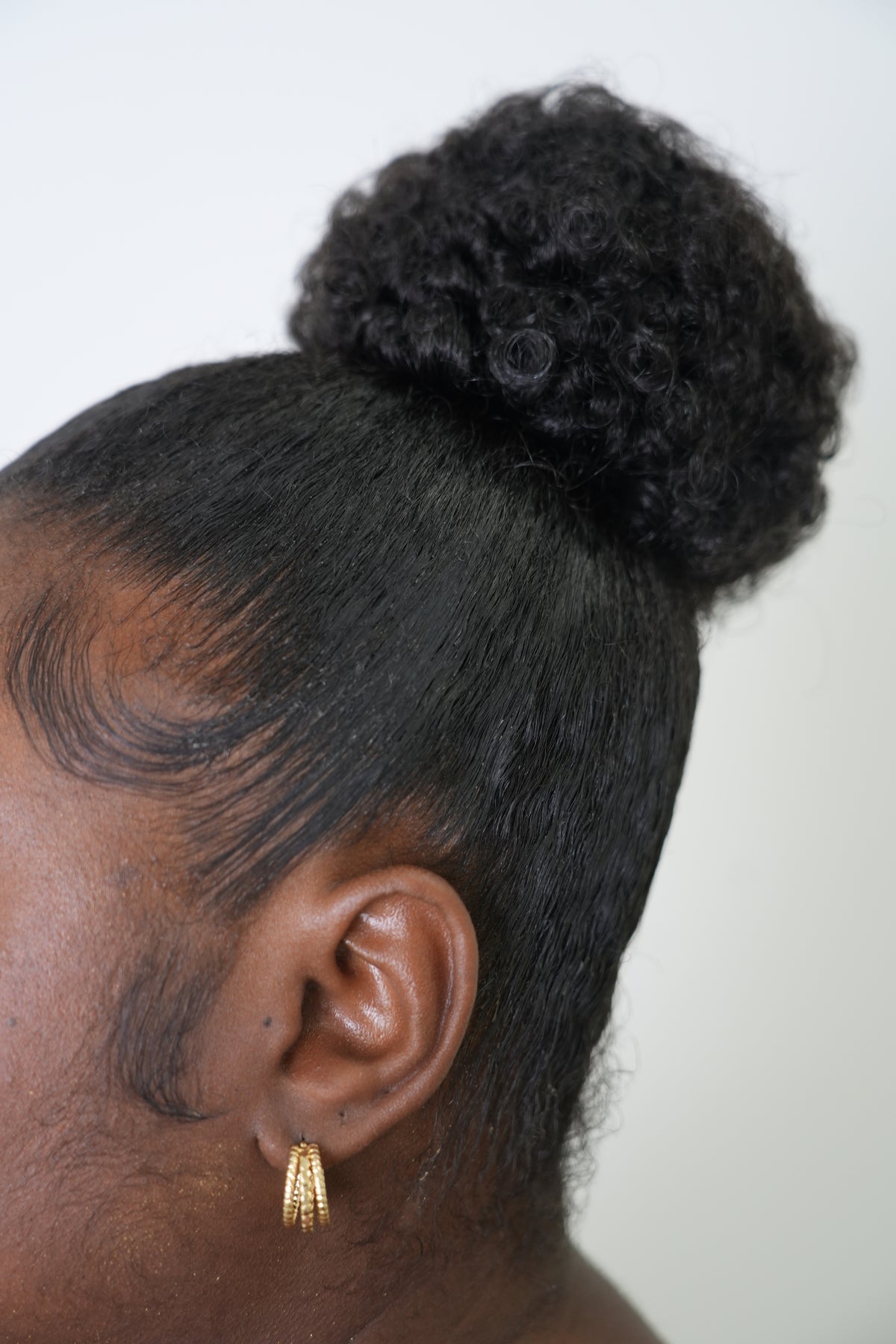 Small Afro Puff Ponytail