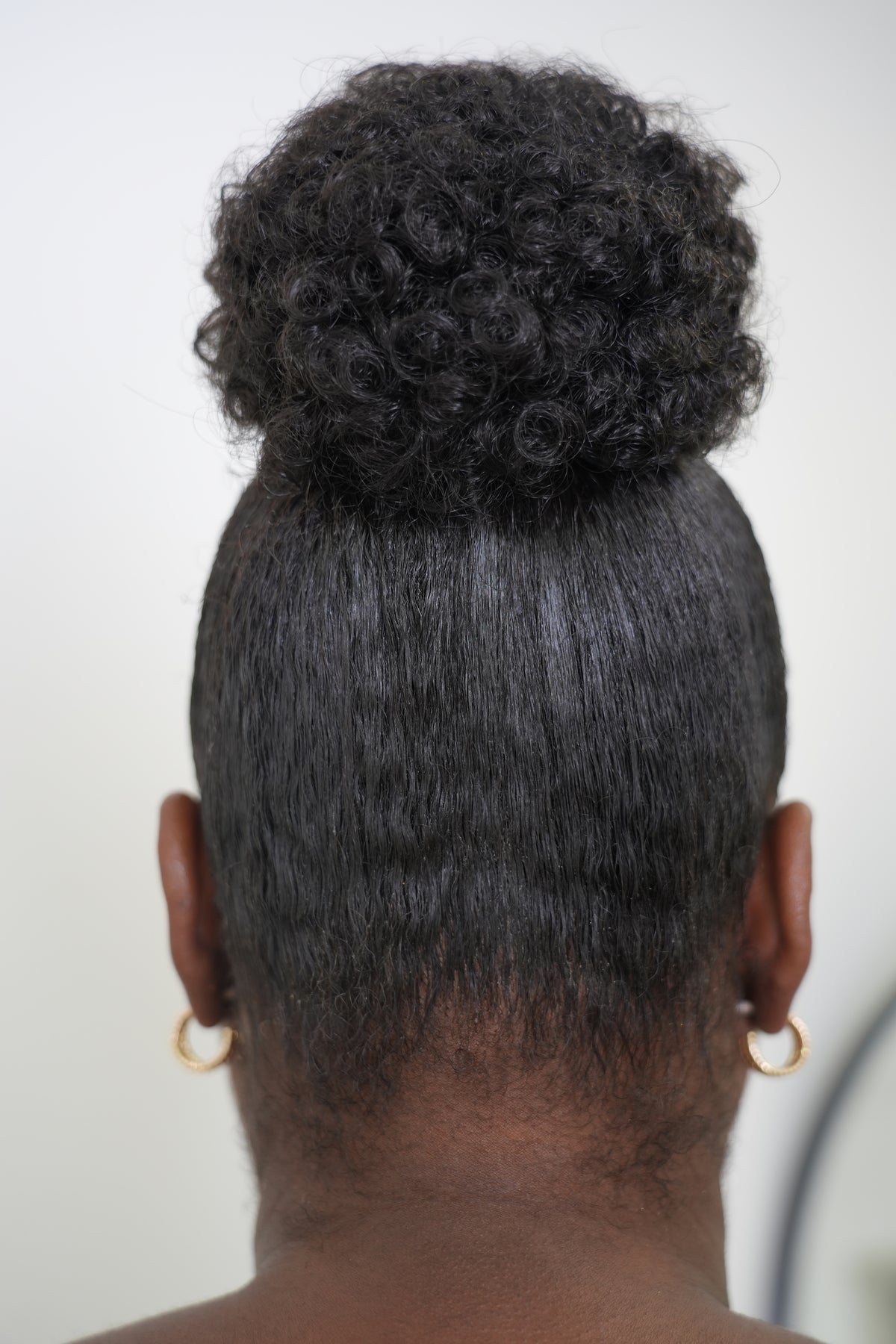 Small Afro Puff Ponytail