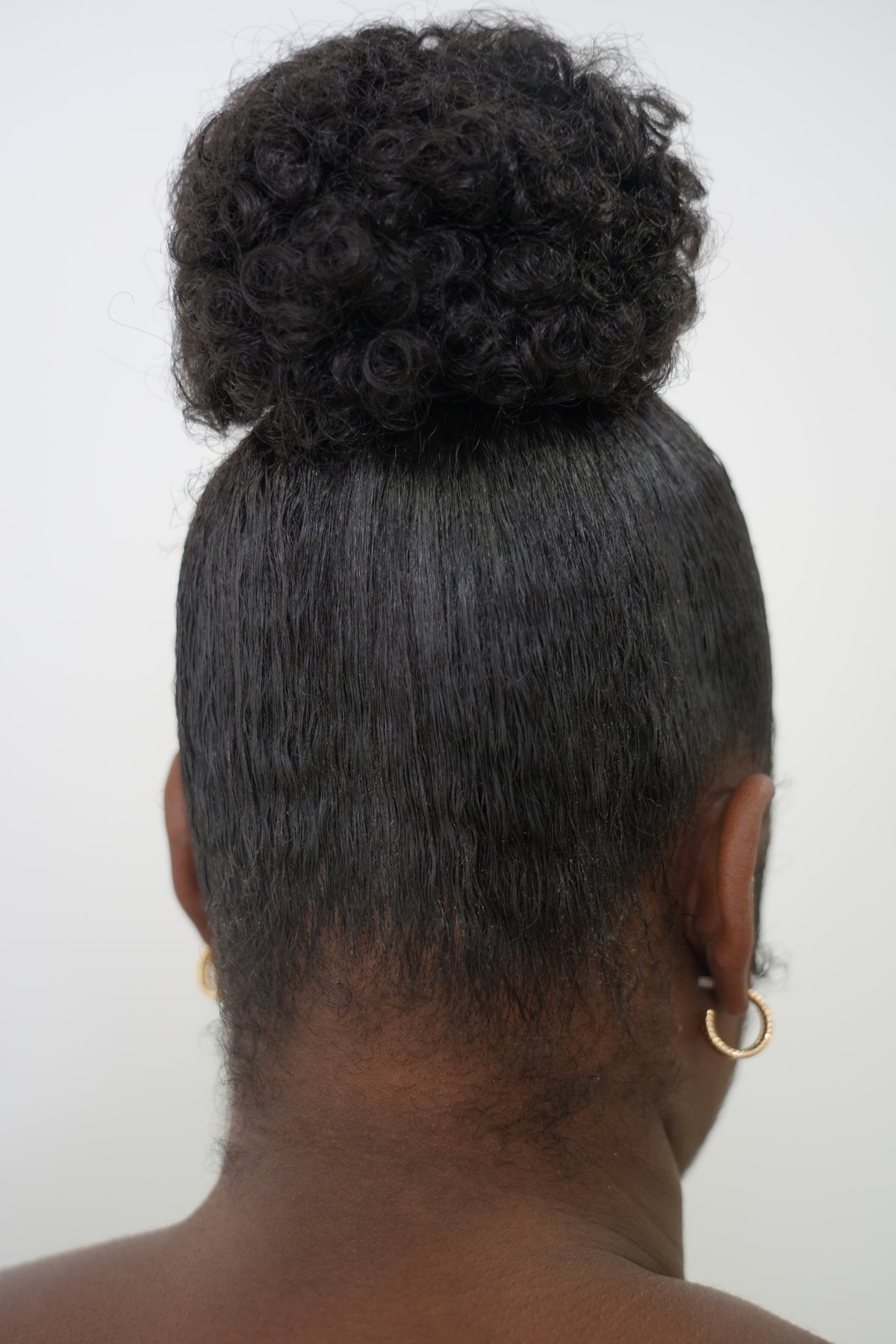 Small Afro Puff Ponytail
