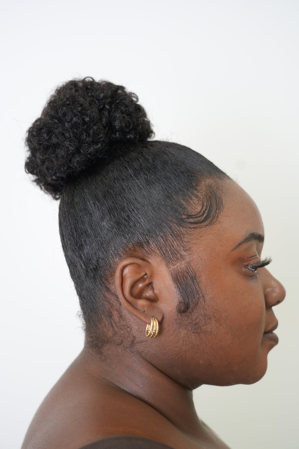 Small Afro Puff Ponytail