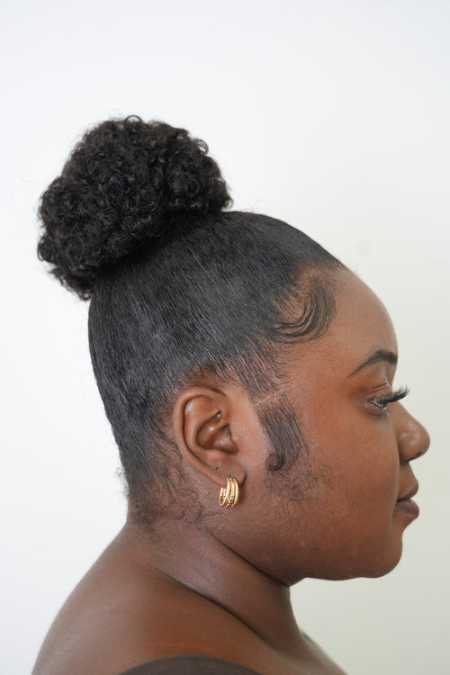 Small Afro Puff Ponytail